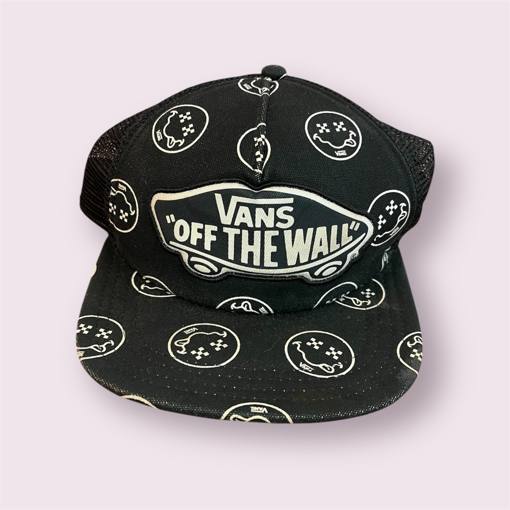 Vans Black and White Logo Trucker Hat